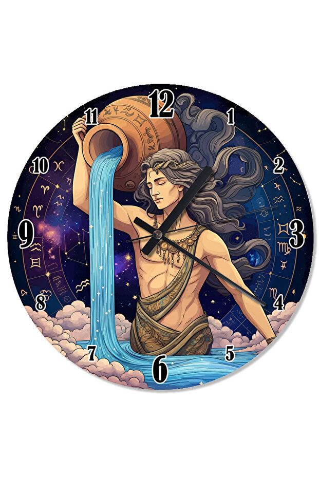 ساعة حائط تناظرية من برج الدلو - 1