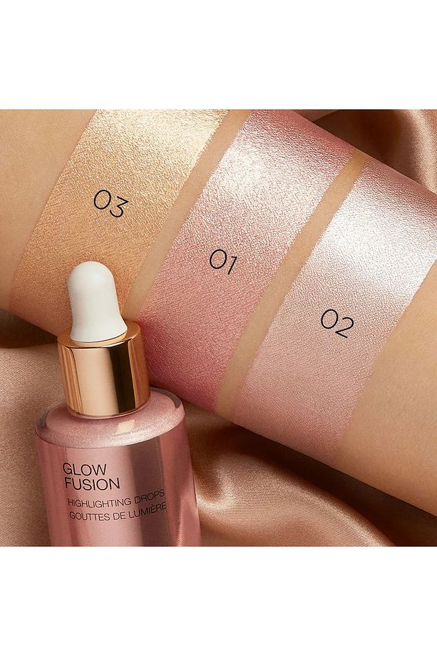 Glow Fusion Highlighting Drops-Yoğun Pigmentli Metalik Bitişli Likit Aydınlatıcı Highlighting 10ML - 4