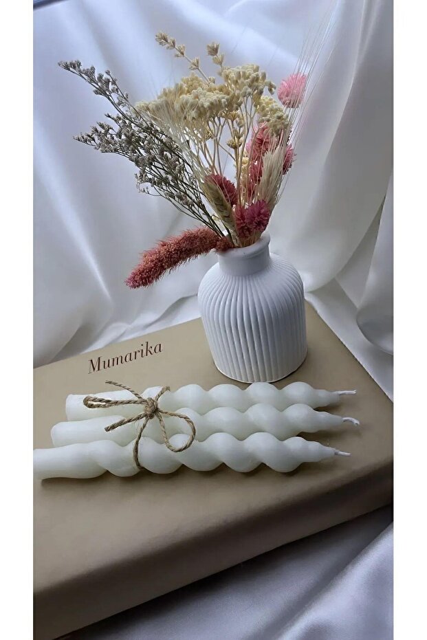 3 LÜ BURGU ŞAMDAN MUM - 2