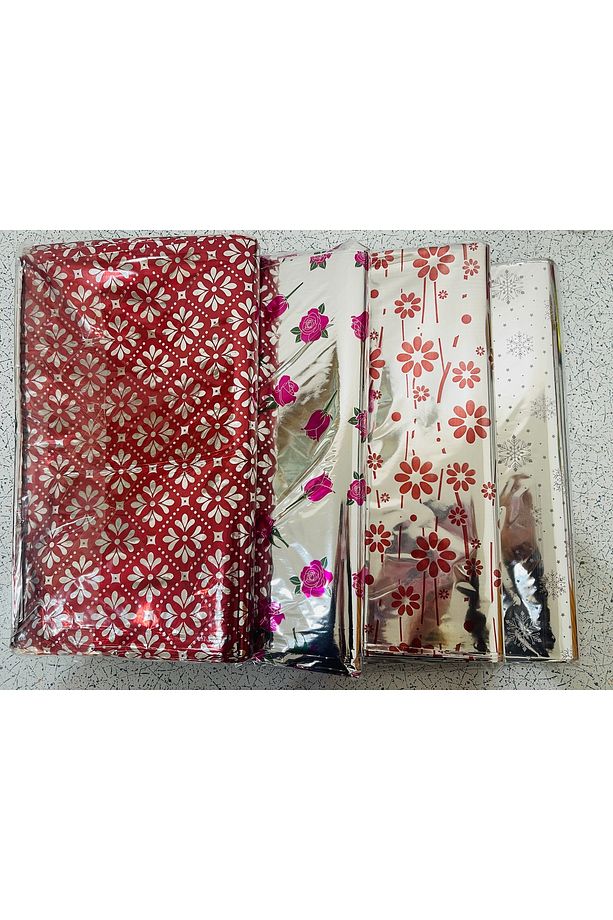 30x45 CM - 10 ADET - Kendinden Bantlı Hediye Paketi - Yapışkanlı Metalize - Büyük Boy -Tshirt Poşeti - 1