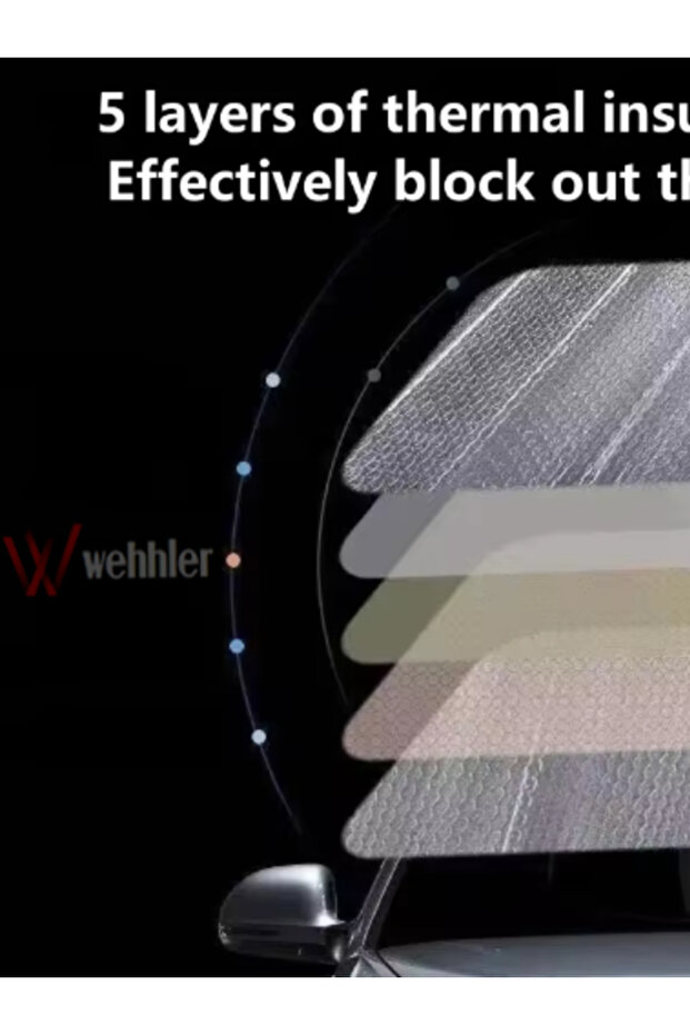 For Daihatsu Terios 2002-2005 Windshield Sunshade and Glove Box Protector - 4