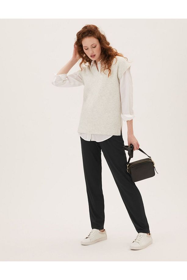 Tapered Fit Örme Pantolon - 1