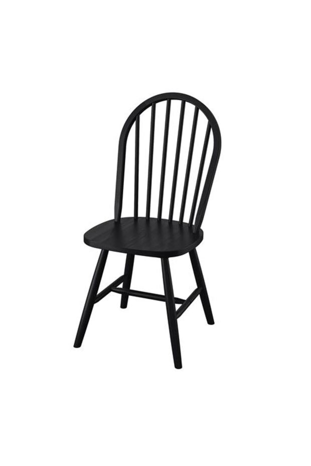 SKOGSTA, ahşap sandalye, siyah