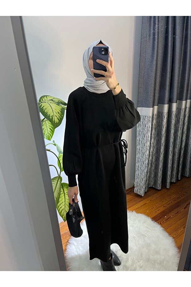 UZUN TRİKO ELBİSE - 3