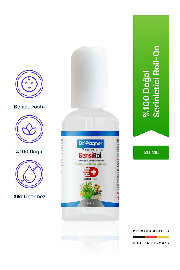 SensiRoll, %100 Bitkisel Yağlar İçeren Serinletici Roll-On - 20ml - 1