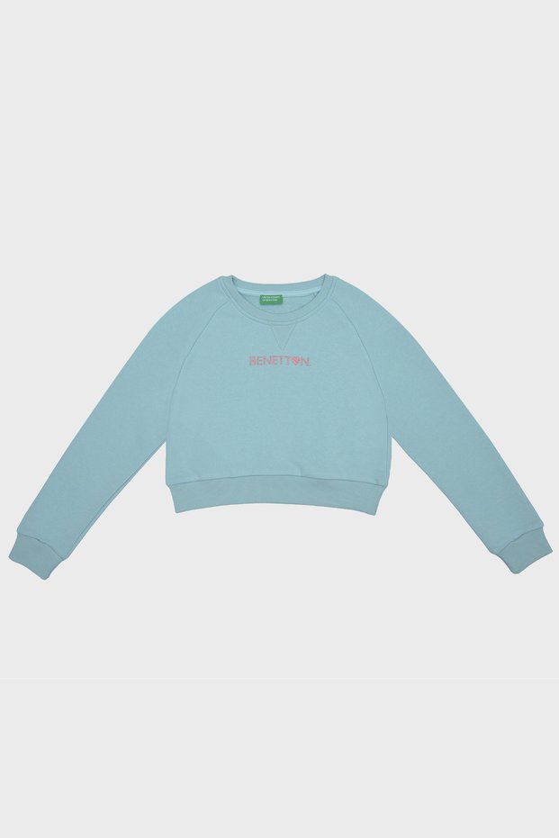 Girl's Logo Crop Sweat - Crew Neck Bntg21543
