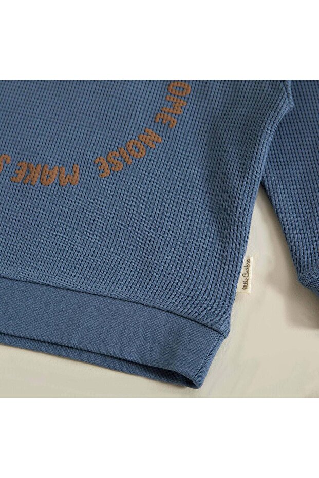 Abstract Sweatshirt Indigo - 1