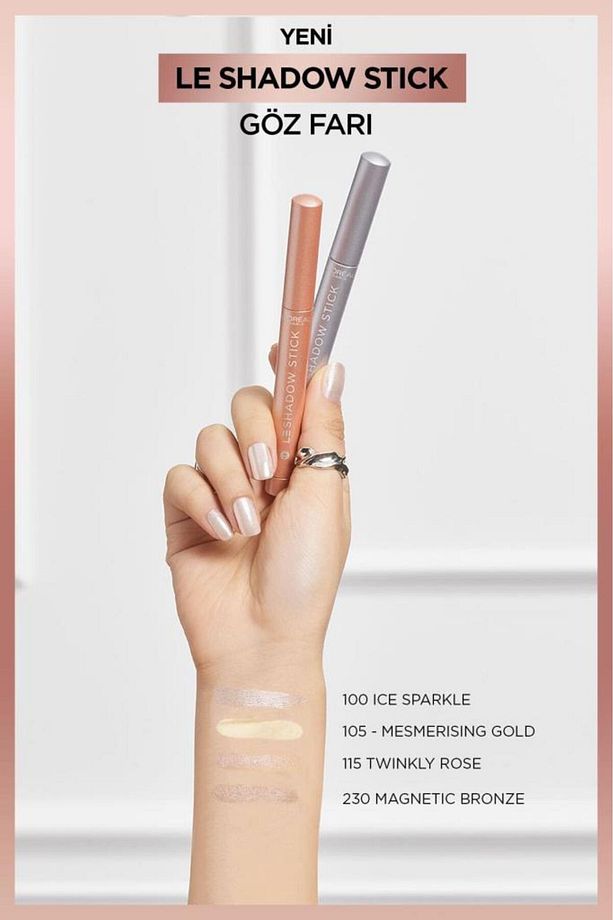 L'Oréal Paris Le Shadow Stick Göz Farı - 100 Ice Sparkle - 6