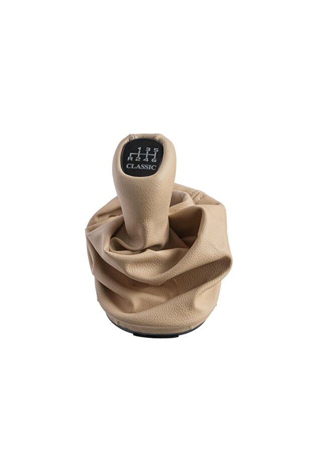 Gear Shift Knob & Gaiter for Mercedes C Class W203 Classic - 6 Gear - Beige