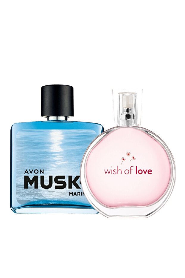 Avon Wish Of Love Kadın Parfüm ve Musk Marine Erkek Parfüm Paketi