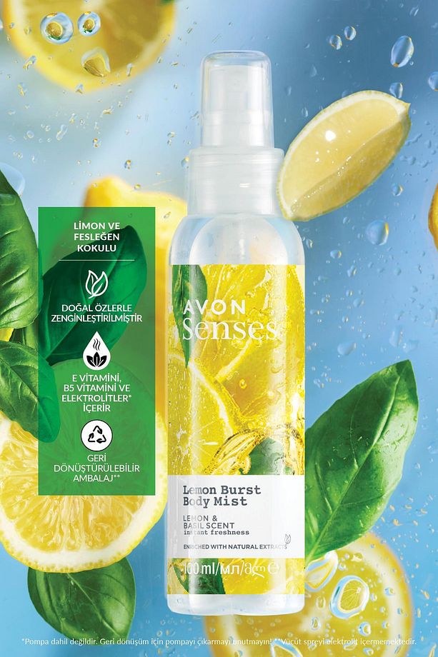 Senses Raspberry Delight Lemon Burst ve White Lily Vücut Spreyi Paketi - 7