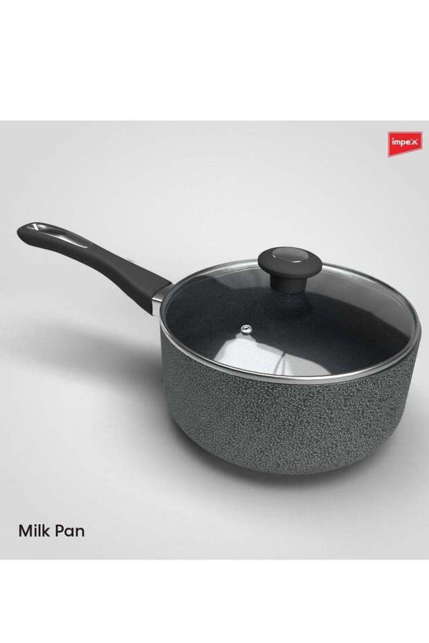 7pcs Cookware Set,5 Layer Granite Coating,Frypan 24cm, Saucepan withlid 24cm,Milkpan withlid 18cm - 4