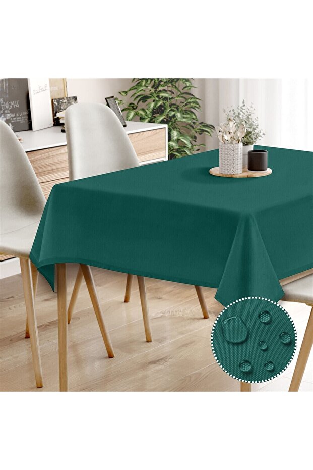 Față de masă din pânză, rezistentă la pete, rezistentă la ulei - 1