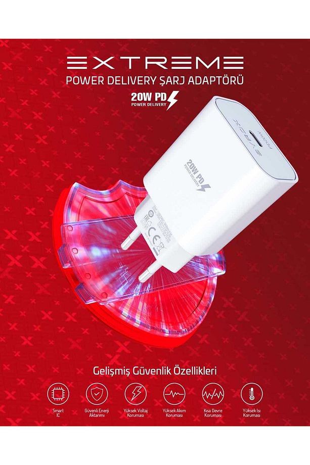 Pd20b Pd 20w Type-c Çıkışlı 3a Hızlı Şarj Adaptörü (BAŞLIK) - 2