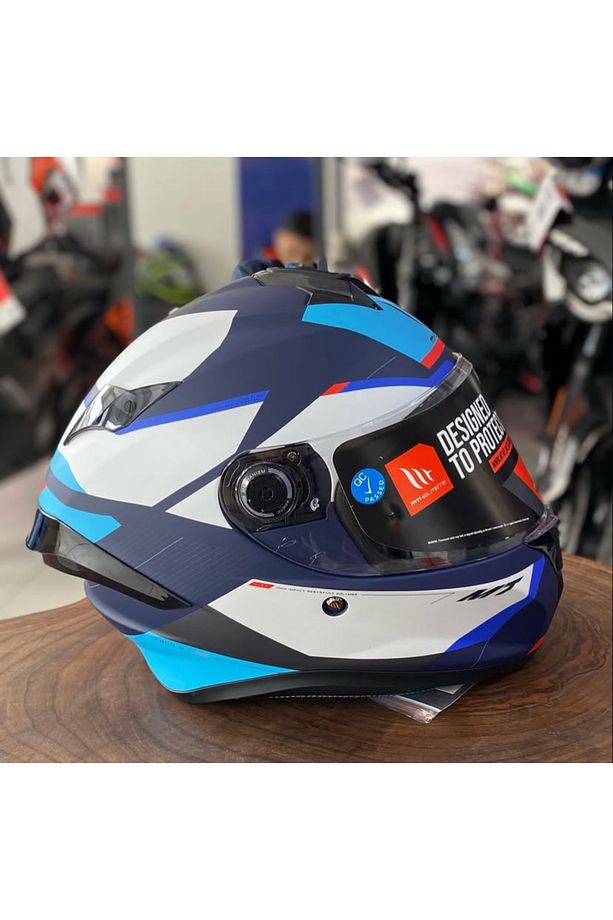 Targo S Kay C7 Kask Mat Mavi Kask - 4