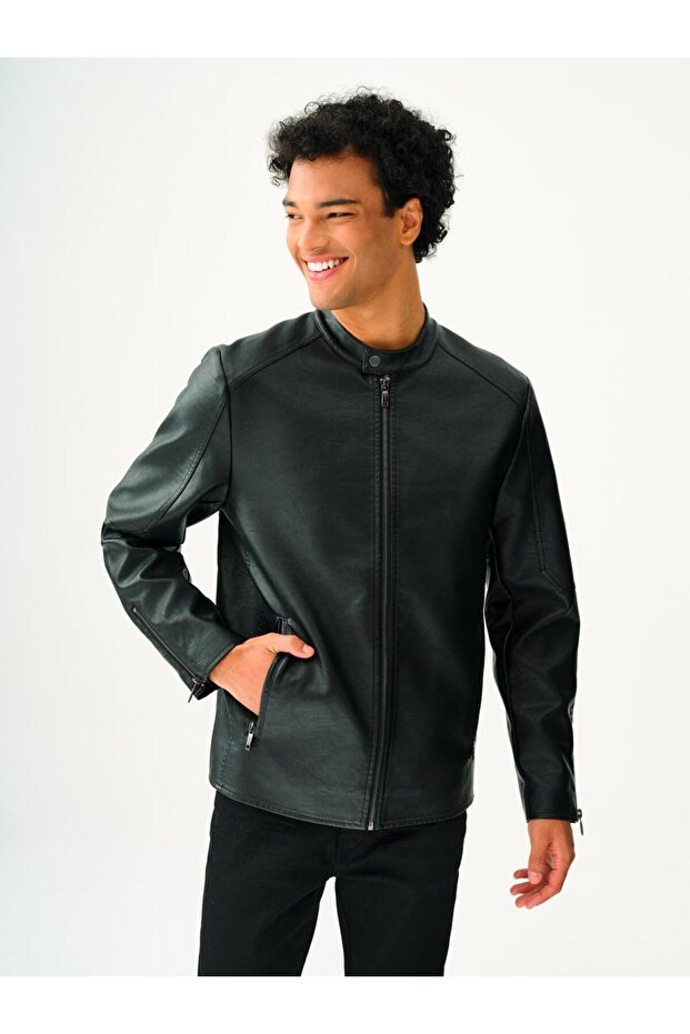 Regular Fit Erkek Mont Pu - 1