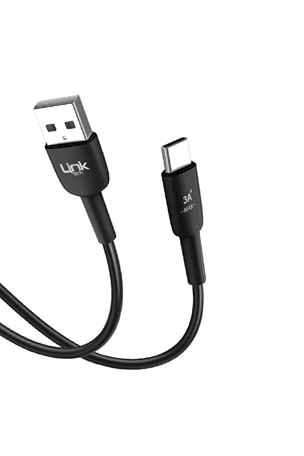 K601 Safe USB - iPh Lightning 3A Data ve Şarj Kablosu 1mt Siyah - 2