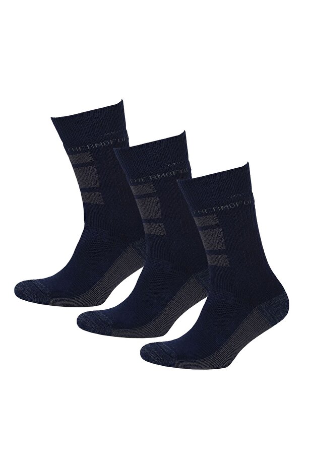 Worker Çorap 3'lü Paket Lacivert - 1