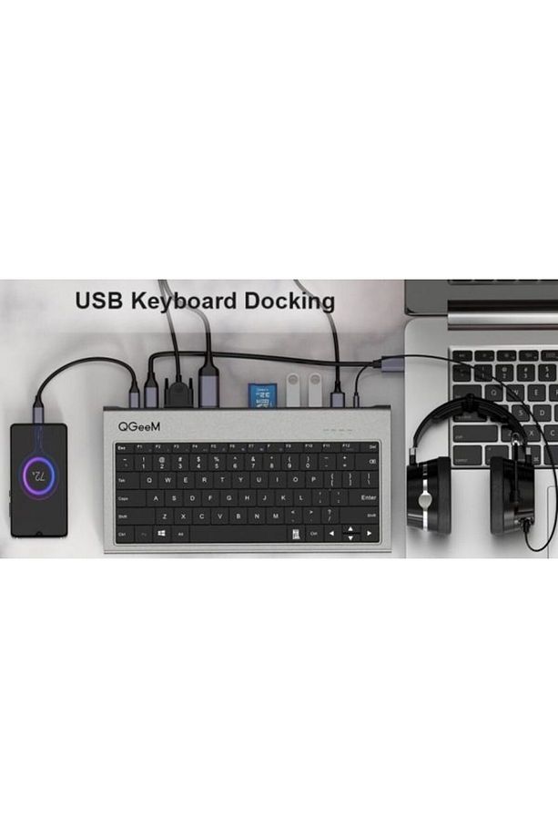 USB Çoğaltıcı USB-C Hub USB Çoklayıcı Dock Station HDMI VGA Ethernet Çevirici MacBook Hup - 5