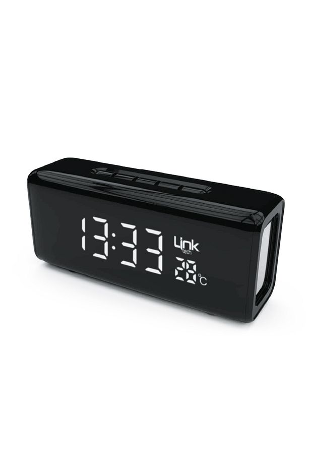 Q219 Saat Ve Sıcaklık Göstergeli Bluetooth Hoparlör Siyah - 1