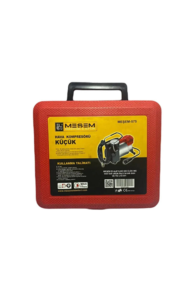 MEŞEM HAVA KOMPRESÖRÜ 12V ÇAKMAK GİRİŞLİ 100PSİ - 1