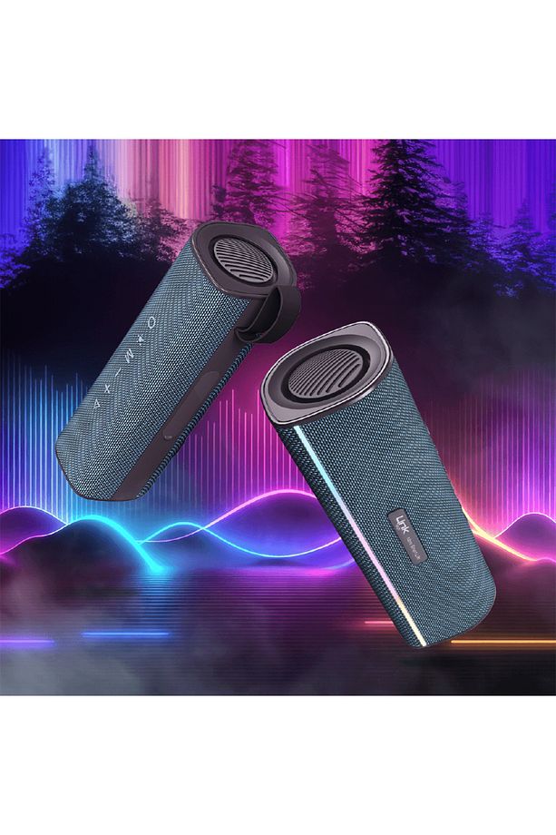 Link Tech R127 Premium Ipx5 Rgb Bluetooth Hoparlör Mavi - 2