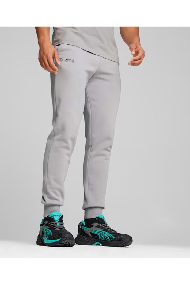 627346 Mercedes MAPF1 ESS Pants Erkek Eşofman Altı GRİ - 4