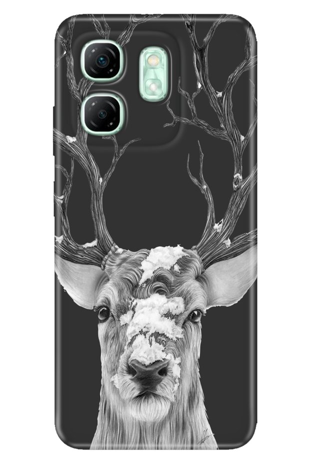 Infinix Hot 50I - Smart 9 Case Patterned Tpu Silicone Reindeer