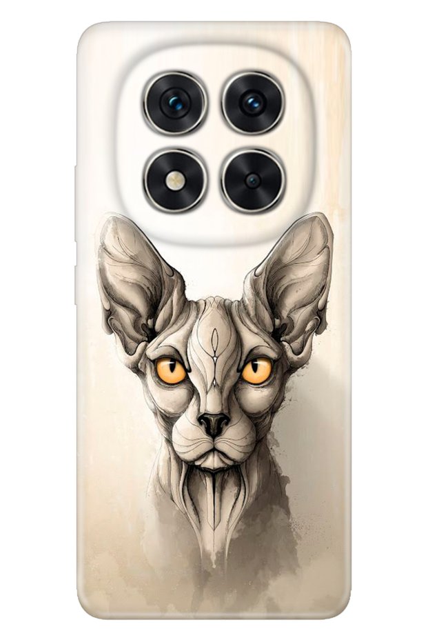 حافظة Redmi Note 15 Pro Plus+ 5G مصنوعة من السيليكون المزخرف مطبوع غطاء على شكل قطة أبو الهول