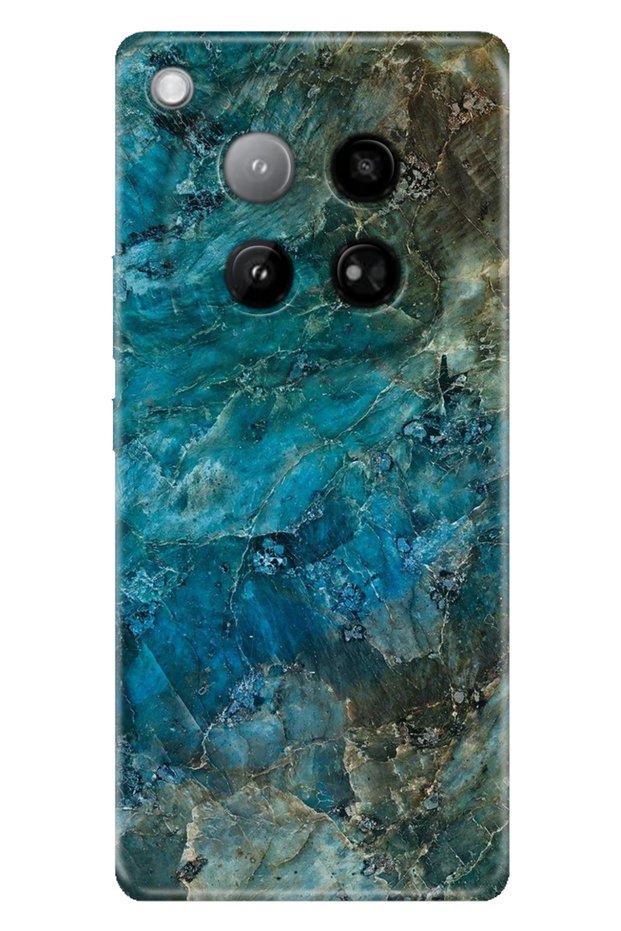 جراب Infinix Zero 40 4G من السيليكون TPU المطبوع بالرخام الأزرق