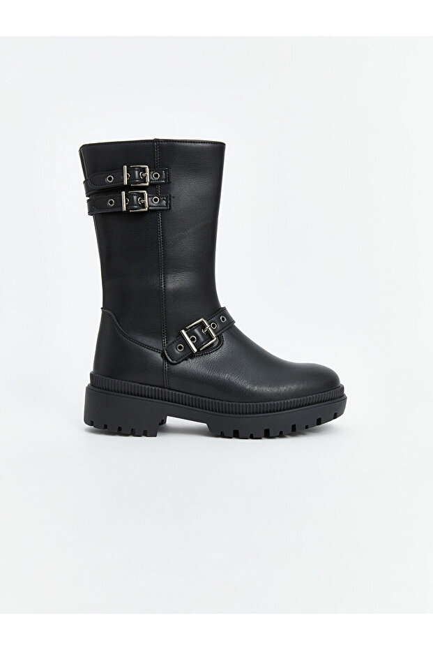 LCWK Çift Tokalı Kadın Deri Bot - 2