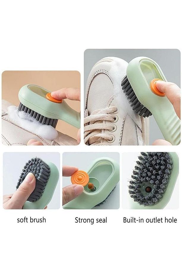 Ergonomik Deterjan Hazneli Çok Amaçlı Temizlik Fırçası - Ayakkabı ve Botlar İçin Pratik Çözüm - 5