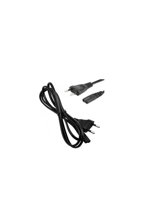 Teyp Fiş - Notebook Adaptör Power Kablosu 2 Pin - 1.5 Metre - 2