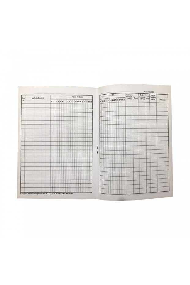 Aylık Puantaj Defteri - 2