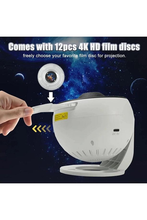Galaxy Planetaryum Starry Projektör / 12 Diskli - 8