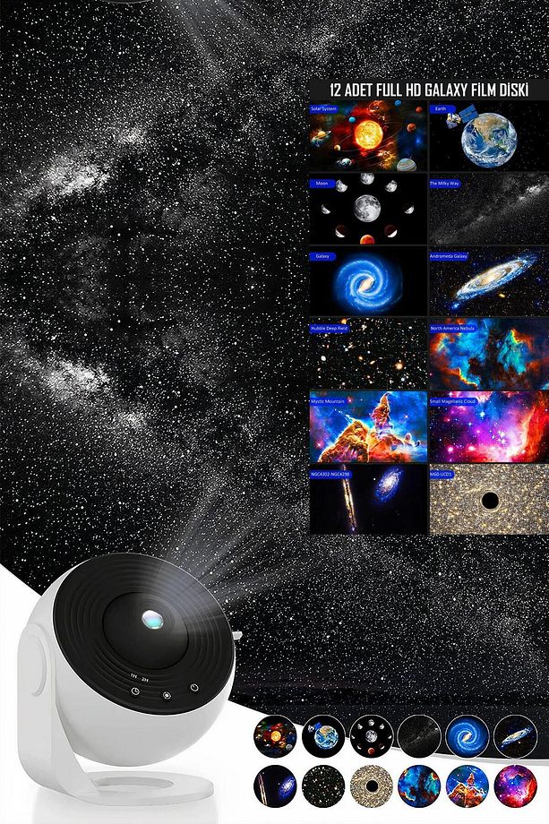 Galaxy Planetaryum Starry Projektör / 12 Diskli - 3