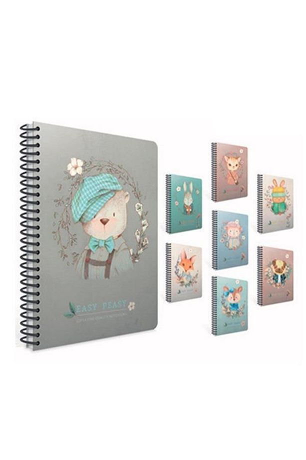 Easy Notes 17x24 Kareli Spiralli Sert Kapak 120 Yp Defter - 1