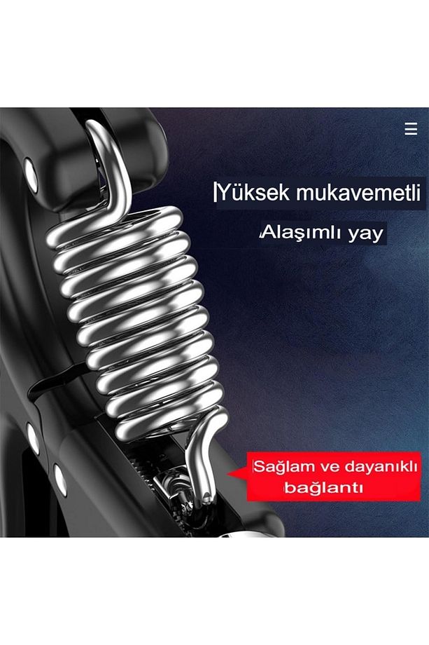 Karpal Direnç Bilek Ön Kol Güçlendirme Aleti Kas Yapma Çalıştırma El Yayı Egzersiz Sayaçlı 1-Adet - 5