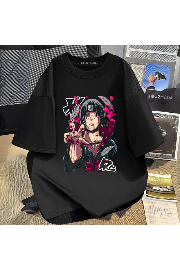تي شيرت مطبوع للجنسين من Anime Naruto itachi Uchiha