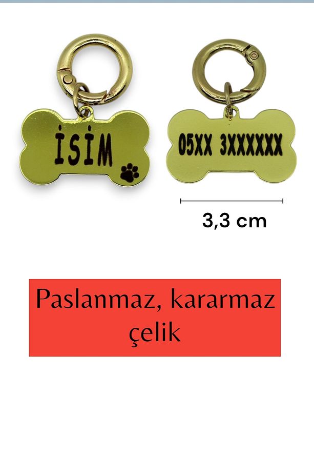 KÖPEK TASMA SETİ KİŞİYE ÖZEL KÜNYELİ İSİMLİ TASMA H TİPİ TASMA GÖVDE BOYUN GEZDİRME TASMASI - 6