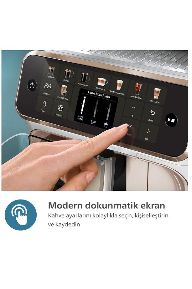 Espresso, Latte, Cappuccino 2KG Tchibo Kahve ve Philips Kahve Makinesi EP5544-Onerous Lambader - 7