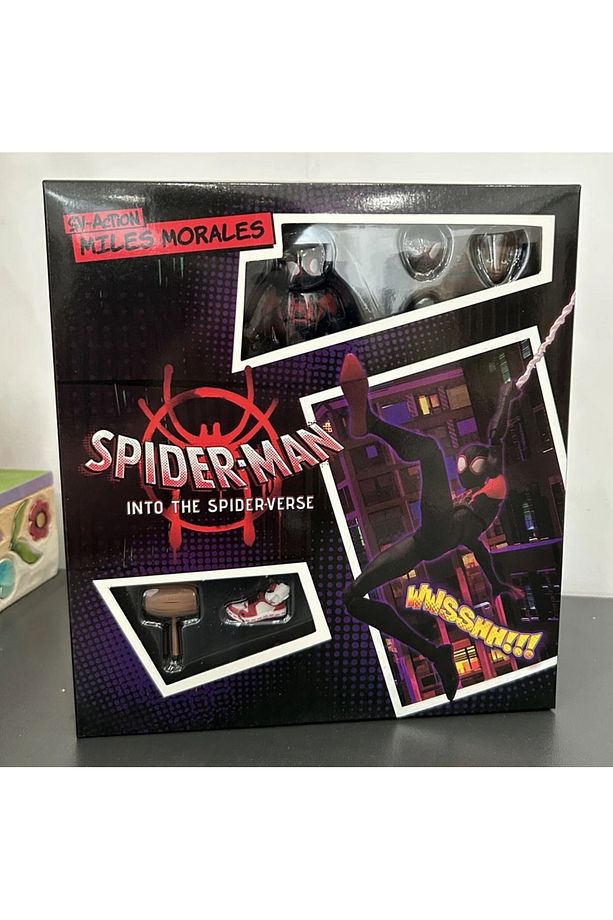 Spider-Verse Figure Sentinel Miles Morales SV-Action Örümcek Adam Aksiyon ( Özel Seri  ) - 4