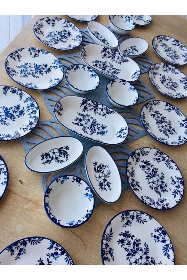 Jasmine Pattern 12 Kişilik 22 Parça Kahvaltı Takımı - 2