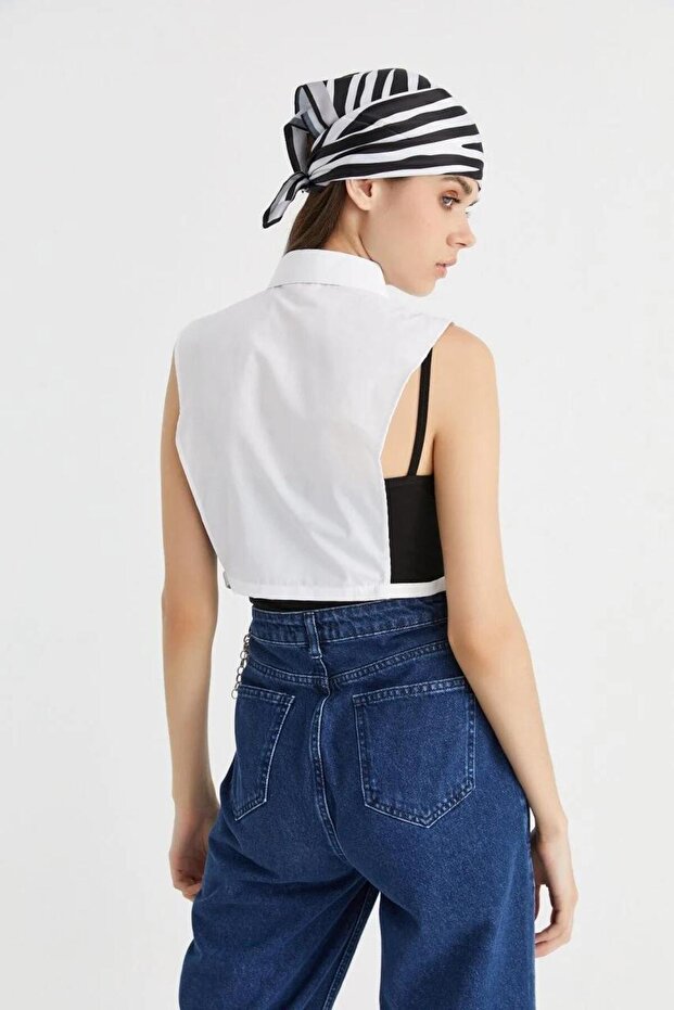 Zarif Kadın Beyaz Gömlek Yaka Modelleri Ile Şıklığını Tamamla | El Yapımı Tak-çık Yaka - 3