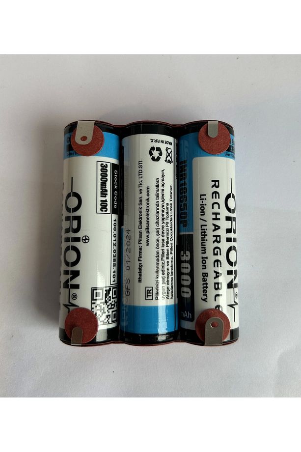 18650 11.1v 3000mah 3s Li-ion Şarjlı Matkap Pili - 1