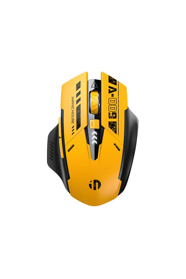 İNPHİC A9 2.4G Kablosuz Ve Bluetooth 5.0/4.0 Mouse Fare, Şarj Edilebilir SARI - 1