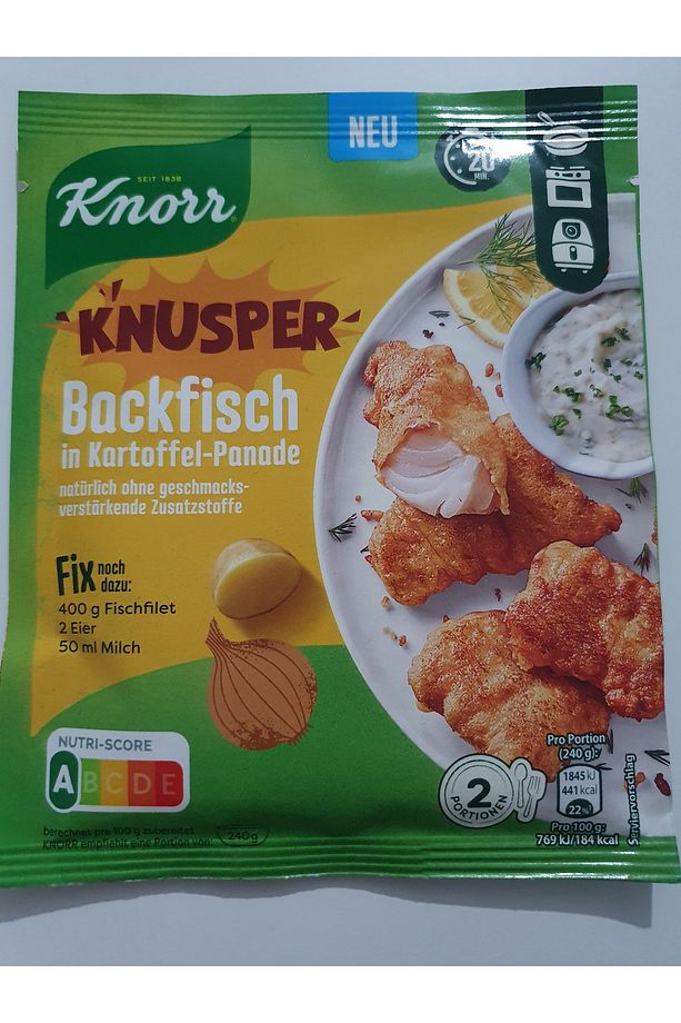 Knusper Backfisch in Kartoffel panade - 1