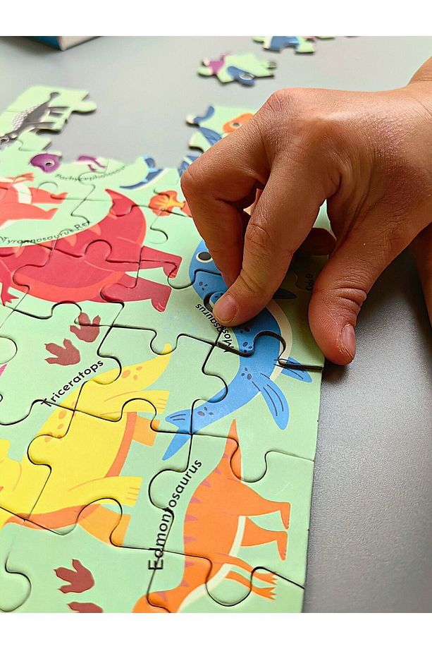 Dinozorlar-cretaceous Dönemi Mini Puzzle | 40 Parça 3-7 Yaş - 7