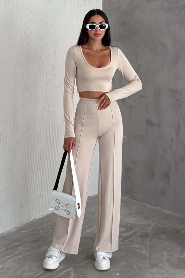 Modal (SCUBA) Kumaş Yumuşak Doku Alt Üst Takım - 3