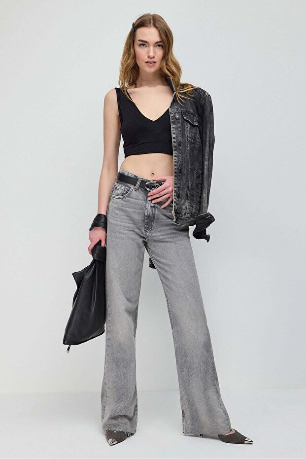 Kurze Crop-Bluse - 3